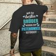 Besten Brüder Patenonkel Beförderben Schwangerschünen German Language T-Shirt mit Rückendruck Geschenke für Ihn