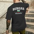 Burgas Bulgaria T-Shirt mit Rückendruck Geschenke für Ihn