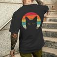 Cat Retro Vintage Cat T-Shirt mit Rückendruck Geschenke für Ihn