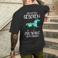 Cool Rider Zum Reitergeboren Zum Schule Gezwungen T-Shirt mit Rückendruck Geschenke für Ihn