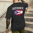 Defiance Oh Ohio Flagge Vintage Usa Sport Herren Damen T-Shirt mit Rückendruck Geschenke für Ihn