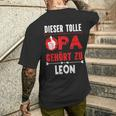 Dieser Tolle Opa Gegehört Zu Leon Opi German Langu T-Shirt mit Rückendruck Geschenke für Ihn