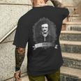 Edgar Allan Poe Portrait T-Shirt mit Rückendruck Geschenke für Ihn