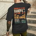 Ein Tag Ohne Handballer T-Shirt mit Rückendruck Geschenke für Ihn