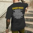 Excavator Digger Driver Saying Digger Leader Tiefbau Fun T-Shirt mit Rückendruck Geschenke für Ihn
