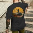 Fischer Vintage Fishing Rod Lake T-Shirt mit Rückendruck Geschenke für Ihn