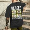 Beagle Dog Beagle Guard Dog T-Shirt mit Rückendruck Geschenke für Ihn