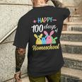 Happy 100 Days Of Homeschool Kid Süße Kinder 100 Tage T-Shirt mit Rückendruck Geschenke für Ihn