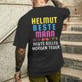 With Helmut Beste Mann Heute Billig Morgen Teuer Mallorca Malle T-Shirt mit Rückendruck Geschenke für Ihn