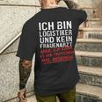 Ich Bin Logistiker Und Kein Frauenarzt Logistikt German Language T-Shirt mit Rückendruck Geschenke für Ihn