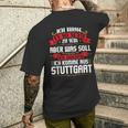Ich Komme Aus Stuttgart Stuggi T-Shirt mit Rückendruck Geschenke für Ihn