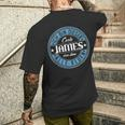 James Ich Bin Dieser Cooler James Black T-Shirt mit Rückendruck Geschenke für Ihn