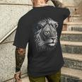 Lion Animal Lion T-Shirt mit Rückendruck Geschenke für Ihn