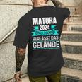 Matura 2024 Eine Legende Verlässt Das Matura Bestanden T-Shirt mit Rückendruck Geschenke für Ihn