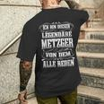 Metzger Legend Butcher Master T-Shirt mit Rückendruck Geschenke für Ihn