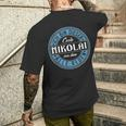 Nikolai Ich Bin Dieser Cooler Nikolai T-Shirt mit Rückendruck Geschenke für Ihn