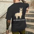 No Drama Lama Fun For Lama & Alpaka Fans T-Shirt mit Rückendruck Geschenke für Ihn