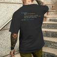 Programmer Developer Computer Scientist Geek Coder C Nerd T-Shirt mit Rückendruck Geschenke für Ihn