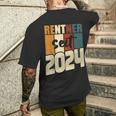 Rentner Seit 2024 German Language T-Shirt mit Rückendruck Geschenke für Ihn