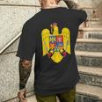 Romania Romania Romanian Eagle T-Shirt mit Rückendruck Geschenke für Ihn