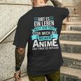Stör Mich Bei Meinen Anime Slogan Baka Kawaii Manga T-Shirt mit Rückendruck Geschenke für Ihn