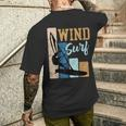 Windsurfer Windsurfintage Retro Surfer T-Shirt mit Rückendruck Geschenke für Ihn