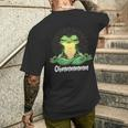 Yoga Frog S T-Shirt mit Rückendruck Geschenke für Ihn