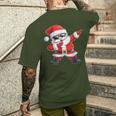 Dabbing Santa Claus With Christmas Hat Santa Claus T-Shirt mit Rückendruck Geschenke für Ihn