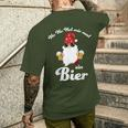 Christmas Ho Ho Hol Mir Mal Ein Bier Fun T-Shirt mit Rückendruck Geschenke für Ihn