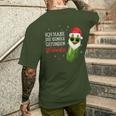Ich Habe Die Weihnachtsgurke Finden Christmas Black T-Shirt mit Rückendruck Geschenke für Ihn