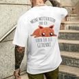 Cute Meine Motivation Und Ich Leben Zur Zeit Getrennt German T-Shirt mit Rückendruck Geschenke für Ihn