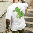Dabbing Crocodile Dabbendes Crocodile T-Shirt mit Rückendruck Geschenke für Ihn