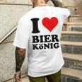 Ich Liebe Bierkönig German T-Shirt mit Rückendruck Geschenke für Ihn