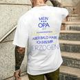 Kinder Opa Erziehen Kinder T-Shirt mit Rückendruck Geschenke für Ihn