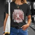 100 Verrückt Saying Handball Goalkeeper T-Shirt Geschenke für Sie