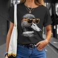 Coole Stockente Mit Sonnenbrille Grafikkunst T-Shirt Geschenke für Sie