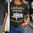 Der Weg Ist Mein Ziel Pilgern Camino Portugues German Language T-Shirt Geschenke für Sie