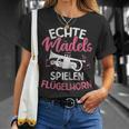 Echte Mäds Spielen Flugelhorn Horn Flugelhorn T-Shirt Geschenke für Sie