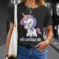 Unicorn Nö Einfach Nö Slogan T-Shirt Geschenke für Sie