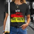 With German Flag Wir Sind Das Volk Gray T-Shirt Geschenke für Sie