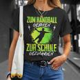 Handballgeborenes Kindershirt - Zur Schule Gezwungen, Handball-T-Shirt Geschenke für Sie