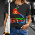 Ich Liebe Eritrea Flag In Eritrean Map Love Eritrea Flag Map T-Shirt Geschenke für Sie