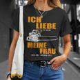 Ich Liebe Es Wenn Meine Frau Mich Holzmachen German Language T-Shirt Geschenke für Sie