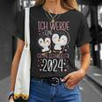 Ich Werde Eine Große Schwester 2024 Cute Penguin Motif T-Shirt Geschenke für Sie