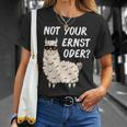Lama Alpaka Nicht Dein Ernst Denglisch Not Your Ernst T-Shirt Geschenke für Sie