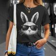 Ostertag Hasengesicht Mit Sonnenbrille Herren Jungen Kinder Ostern T-Shirt Geschenke für Sie