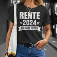 Rente 2024 Ich Habe Fertig Rentner Rentnerin In Ruhestand German T-Shirt Geschenke für Sie