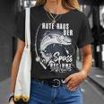 Rute Raus Der Spass Begins Fishing Rod Friends S T-Shirt Geschenke für Sie