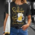 Schlager Und Bier Darum Bin Ich Hier Festival S T-Shirt Geschenke für Sie