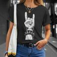 Teufelsgruß French Friesfork Metalhand & Roll Rocker T-Shirt Geschenke für Sie